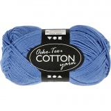 Baumwollgarn, 8/4, L 170 M, Blau, 50 g/ 1 Knäuel