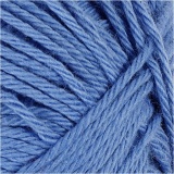 Baumwolle, L 170 m, Blau, 50 g/ 1 Knäuel