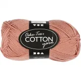 Baumwollgarn, Nr. 8/4, L 170 m, Nadel 3-3,5, Altrosa, 50 g/ 1 Knäuel