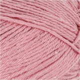 Baumwolle, L 170 m, Rosa, 50 g/ 1 Knäuel