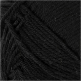 Baumwollgarn, 8/4, L 170 M, Schwarz, 50 g/ 1 Knäuel