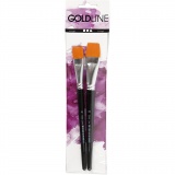 Gold Line Pinsel, 16+20, L 19-20 cm, B 17-24 mm, Flach, 2 Stk/ 1 Pck