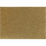 Bügelfolie, A5, Blatt 148x210 mm, Glitter, Gold, 1 Bl.
