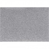 Bügelfolie, A5, Blatt 148x210 mm, Glitter, Silber, 1 Bl.