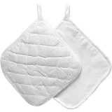 Topflappen, Größe 20x20 cm, 145 g, Weiß, 1 Paar