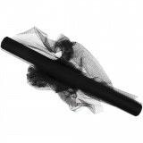 Tüll, B 50 cm, Schwarz, 5 m/ 1 Rolle