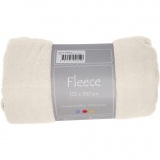 Fleece, L 125 cm, B 150 cm, 200 g, Naturweiß, 1 Stk