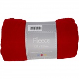 Fleece, L 125 cm, B 150 cm, 200 g, Rot, 1 Stk