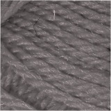 Melbourne Wool Yarn, L 92 M, Grau, 50 g/ 1 Knäuel