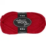 Melbourne Wool Yarn, L 92 m, Rot, 50 g/ 1 Knäuel