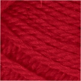 Melbourne Wool Yarn, L 92 M, Rot, 50 g/ 1 Knäuel