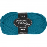 Melbourne Wool Yarn, L 92 M, Petrol, 50 g/ 1 Knäuel