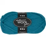 Melbourne Wool Yarn, L 92 m, Petrol, 50 g/ 1 Knäuel