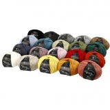 Wolle, L 125 m, Sortierte Farben, 20x100 g/ 1 Pck