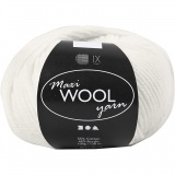 Wolle, L 125 M, Naturweiß, 100 g/ 1 Knäuel