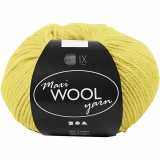 Wolle, L 125 M, Gelb, 100 g/ 1 Knäuel