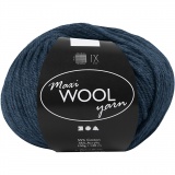 Wolle, L 125 m, Blau, 100 g/ 1 Knäuel