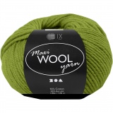 Wolle, L 125 M, Olivgrün, 100 g/ 1 Knäuel