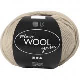 Wolle, L 125 M, Sand Melange, 100 g/ 1 Knäuel