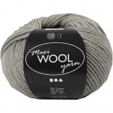 Wolle, L 125 M, Grau Melange, 100 g/ 1 Knäuel
