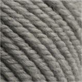 Wolle, L 125 m, Grau Melange, 100 g/ 1 Knäuel