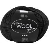Wolle, L 125 M, Schwarz, 100 g/ 1 Knäuel