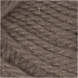 Melbourne Wool Yarn, L 92 M, Graubraun, 50 g/ 1 Knäuel