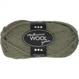 Melbourne Wool Yarn, L 92 m, Dunkelgrün, 50 g/ 1 Knäuel