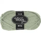 Melbourne Wool Yarn, L 92 m, Hellgrün, 50 g/ 1 Knäuel
