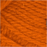Melbourne Wool Yarn, L 92 M, Orange, 50 g/ 1 Knäuel