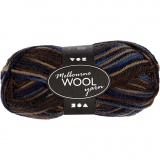 Melbourne Wool Yarn, L 92 M, Brauntöne, 50 g/ 1 Knäuel