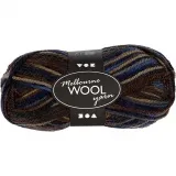 Melbourne Wool Yarn, L 92 m, Brauntöne, 50 g/ 1 Knäuel