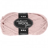 Melbourne Wool Yarn, L 92 M, Rosa, 50 g/ 1 Knäuel