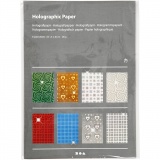 Hologramm-Papier, A4, Blatt 210x297 mm, 120 g, 80 Bl. sort./ 1 Pck