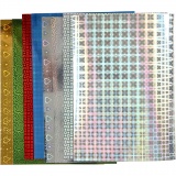 Hologramm-Papier, A4, Blatt 210x297 mm, 120 g, 8 Bl. sort./ 1 Pck