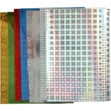 Hologramm-Papier, A4, Blatt 210x297 mm, 120 g, 8 Bl. sort./ 1 Pck