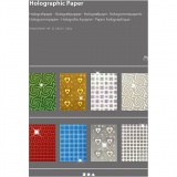 Hologramm-Papier, A4, 210x297 mm, 120 g, 8 Bl. sort./ 1 Pck
