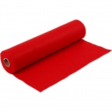 Bastelfilz, B 45 cm, Dicke 1,5 mm, 180-200 g, Rot, 5 m/ 1 Rolle