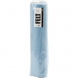Bastelfilz, B 45 cm, Dicke 1,5 mm, 180-200 g, Hellblau, 5 m/ 1 Rolle