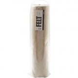 Bastelfilz, B 45 cm, Dicke 1,5 mm, meliert, 180-200 g, Naturweiß, 5 m/ 1 Rolle