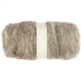 Kardierte Wolle , Natur, 100 g/ 1 Bündl.