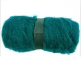 Kardierte Wolle , Grün, 100 g/ 1 Bündl.