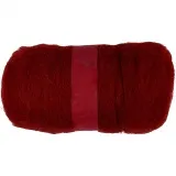 Kardierte Wolle , Feuerrot, 100 g/ 1 Bündl.