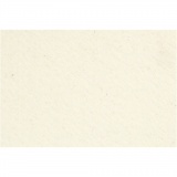 Bastelfilz, Blatt 42x60 cm, Dicke 3 mm, Naturweiß, 1 Bl.