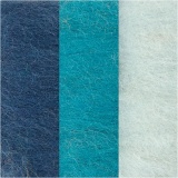 Wolle Kardiert, Harmonie in Blau, 3x10 g/ 1 Pck