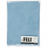 Bastelfilz, A4, Blatt 210x297 mm, Dicke 1,5-2 mm, Hellblau, 10 Bl./ 1 Pck