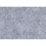 Bastelfilz, A4, Blatt 210x297 mm, Dicke 1,5-2 mm, meliert, Grau, 10 Bl./ 1 Pck