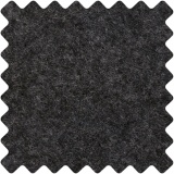 Bastelfilz, A4, Blatt 210x297 mm, Dicke 1,5-2 mm, meliert, Schwarz, 10 Bl./ 1 Pck