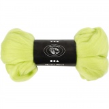 Merinowolle, Dicke 21 my, Lindgrün, 100 g/ 1 Pck