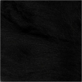 Merinowolle, Dicke 21 my, Schwarz, 100 g/ 1 Pck